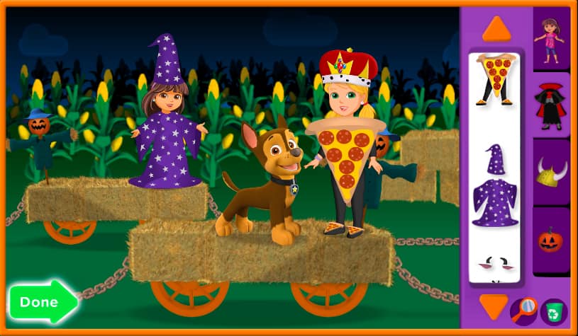 Nick Jr Halloween Dress Up - Juego Online Gratis | MisJuegos