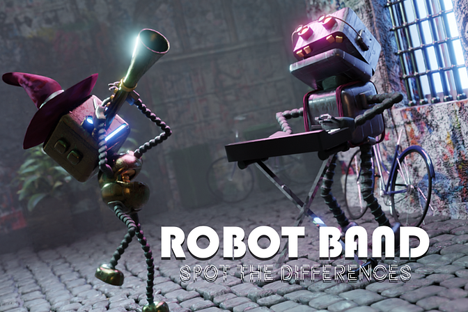 Robot Band: Find the Differences