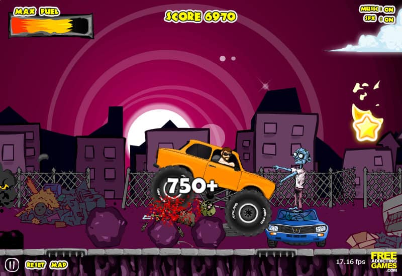 Monster Truck Zombie Crusher Juego Online Gratis MisJuegos