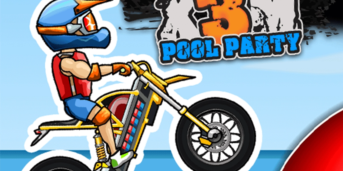 Moto x3m Fiesta en la piscina. Pool Party. Gameplay #2 