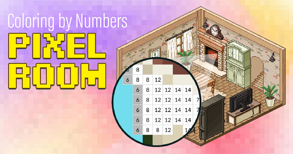 Coloring by Number: Pixel Rooms - Juego Online Gratis | MisJuegos