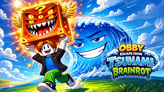 Obby Escape From Tsunami Brainrot